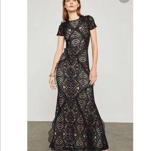 BCBG Abstract Floral Lace Gown